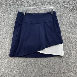 Kinona Skort Womens Medium Navy White Golf Athletic Built In Shorts Stretch